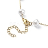 ABS Plastic Imitation Pearl Beaded Chain Necklaces NJEW-JN04329-5