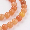 Natural Red Aventurine Beads Strands X-GSR10mmC023-3