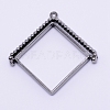 Alloy Open Back Bezel Pendants LS-PALLOY-WH0071-58B-RS-1