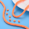 Handmade Polymer Clay Beads Strands CLAY-N008-41-7