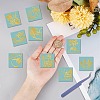 Nickel Metal Waterproof Self-Adhesive Picture Stickers DIY-WH20016-058-3