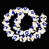 Handmade Porcelain Ceramic Beads Strands PORC-S502-036B-2