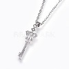 304 Stainless Steel Pendant Necklaces NJEW-L150-23P-3