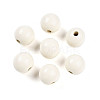 Painted Natural Wood Beads WOOD-A018-16mm-04-1
