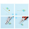 Brass Eye Pins KK-YW0004-04D-G-3