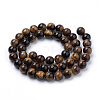 Natural Tiger Eye Beads Strands X-G-S259-21-10mm-2