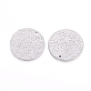 Tarnish Resistant 304 Stainless Steel Textured Pendants LS-STAS-I098-01-25mm-P-2