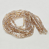 Electroplate Glass Beads Strands EGLA-D018-8x8mm-75-2