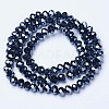 Electroplate Glass Beads Strands EGLA-A034-P8mm-A18-2