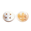 Natural Freshwater Shell Buttons SHEL-N032-216-4
