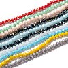 Electroplate Glass Beads Strands EGLA-X0007-01E-6mm-1