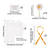 Clear PVC Candy Gift Packaging Boxes with Ribbon & Artificial Flower CON-TAC0001-20D-4