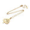 304 Stainless Steel Pendant Necklaces NJEW-T018-50G-3