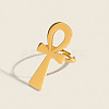 304 Stainless Steel Cuff Open Rings for Women WJ3618-1-2