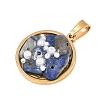 Natural Lapis Lazuli Chip and Plastic Pearl Pendants GG-CBA9A1B-01G-02-2