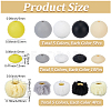 20Pcs 5 Colors Imitation Mink Fur European Beads FIND-PA0001-62A-2