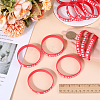 Word Star Student Silicone Cord Bracelet Wristband BJEW-WH0018-49A-3