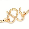 Brass Snake Chains Necklace Making MAK-Q012-04G-3