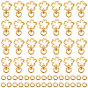 50 Bags Alloy Swivel Clasps FIND-SC0016-72-1