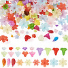 230Pcs 6 Styles Transparent Acrylic Beads OACR-TA0004-39-1
