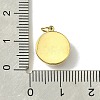 Ion Plating(IP) Real 14K Gold Plated 304 Stainless Steel with Glass Pendant FIND-Z028-32G-4