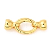 Rack Plating Brass Fold Over Clasps X-KK-Q781-10G-1