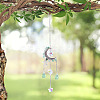 Moon & Star Alloy Hanging Ornaments HJEW-TADJ0023-7