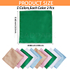 10Pcs 5 Colors Imitation Silk Men's Suit Square Scarf AJEW-CY0002-34B-2