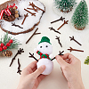 240Pcs 6 Styles Resin Snowman Hands DIY-GA0008-15-3