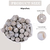 80Pcs Round Silicone Focal Beads SIL-SZ0001-24-31-2