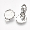 Non-Tarnish 304 Stainless Steel Clip-on Earring Findings LS-STAS-S079-81D-3