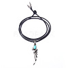 Alloy Pendant Necklaces NJEW-F235-02AS-3