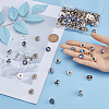 80Pcs 1-Hole Resin Shank Button BUTT-GF0003-53-3