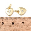 Brass Micro Pave Cubic Zirconia Charms RB-I078-67G-NR-2