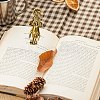 Alloy Hand Shaped Bookmark Clip AJEW-CP0006-94A-AG-7