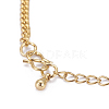Golden Tone Brass Link Bracelets BJEW-L639-14A-3