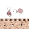 Natural Plum Blossom Tourmaline Pendants PALLOY-JF05440-03-3