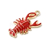 Alloy Enamel Pendants FIND-H055-15G-07-2