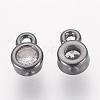 Brass Cubic Zirconia Charms ZIRC-P068-01B-2