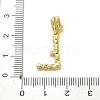 Rack Plating Brass Micro Pave Cubic Zirconia European Dangle Charms KK-L210-015G-L-3
