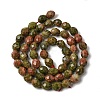 Natural Unakite Beads Strands G-K376-F05-01-3