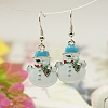 Fashion Earrings for Christmas X-EJEW-JE00393-02-1