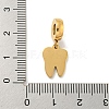 304 Stainless Steel Enamel European Dangle Charms STAS-U005-15G-3