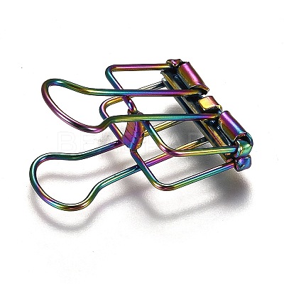 Metal Skeleton Frame Hollow Wire Binder Clips LS-DIY-I040-01C-1