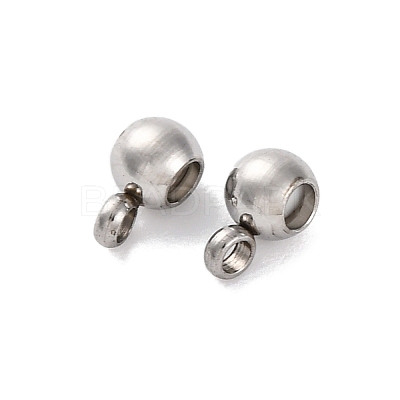 202 Stainless Steel Beads STAS-S151-02P-B-1