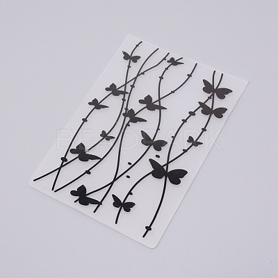 Plastic Embossing Folders DIY-WH0186-63-1