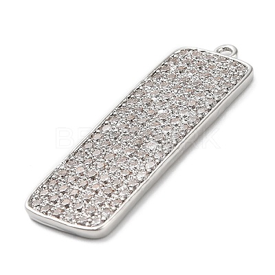 Brass Micro Pave Cubic Zirconia Pendants KK-L229-032P-1