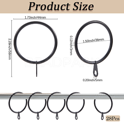 Iron Drape Sliding Eyelet Rings IFIN-SP0001-17B-EB-1