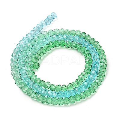 Transparent Painted Glass Beads Strands LS-DGLA-A034-T2mm-A17-1