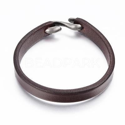 Cowhide Leather Bracelets BJEW-G575-09-1